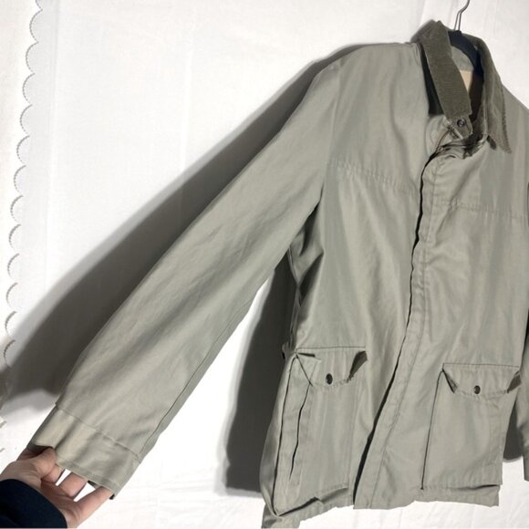 Vintage ID Rice Sportswear Beige Zip Front Lightweight Jacket Chore Coat L - Picture 11 of 16
